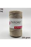 Oxford No:4 200 gram Simli Lurex Makrome - Bej 706