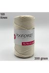 Oxford No:4 200 gram Simli Lurex Makrome - Krem 125