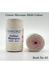 Cotton Macrame Multi Colour Renk No: 02