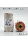 Cotton Macrame Multi Colour Renk No: 22